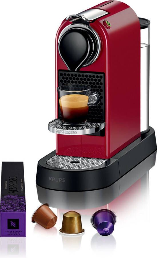 Krups Nespresso Citiz XN7415 Koffiecupmachine Rood Compact Energiezuinig