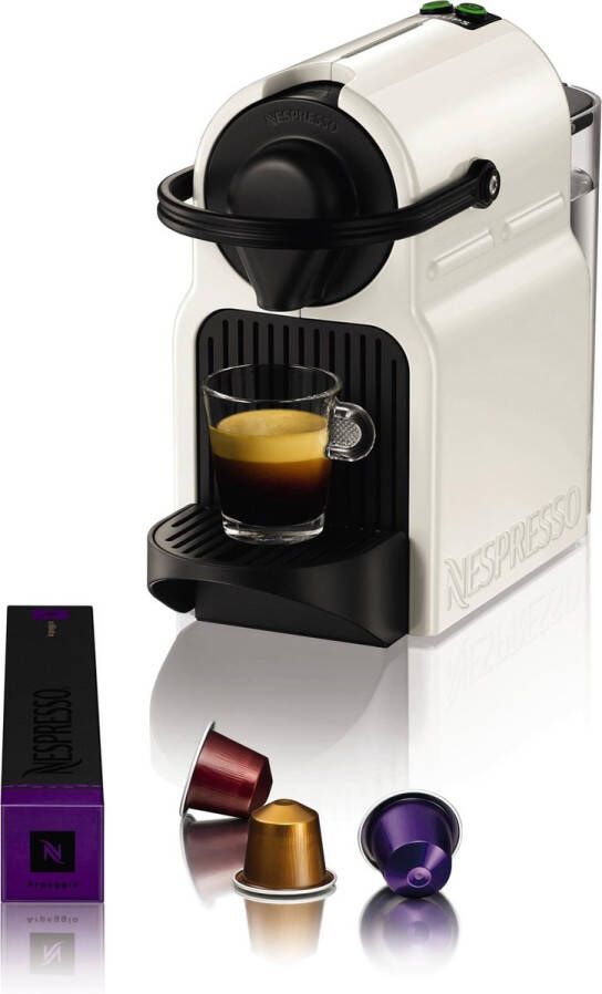 Krups Nespresso Inissia XN1001 Koffiecupmachine Wit Compact Energiezuinig Voor Nespresso Cups