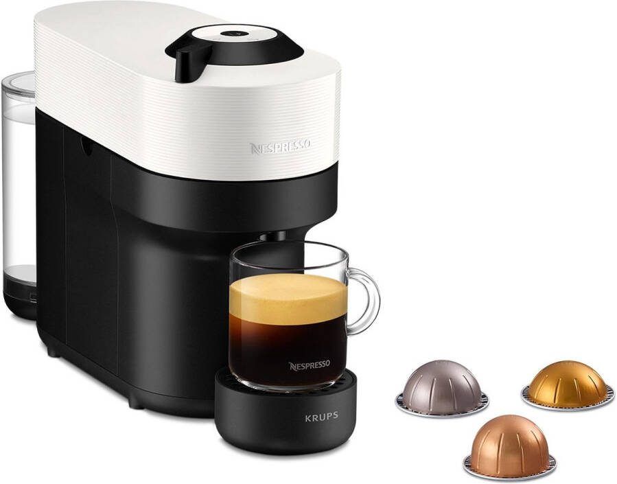 Nespresso Krups Vertuo POP XN9201 Koffiecupmachine Coconut White Voor Vertuo Cups Eenvoudig Personaliseren Modern Design