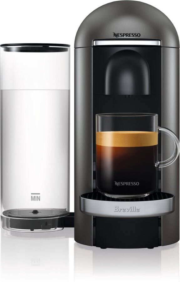 Nespresso Krups koffieapparaat VertuoPlus Deluxe Rond (Grijs) - Foto 3