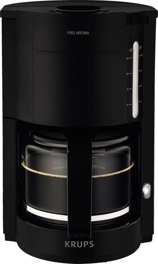 Krups Filterkoffieapparaat F30908 Pro Aroma met glazen kan 1 25l vulhoeveelheid 10-15 kopjes 1050w