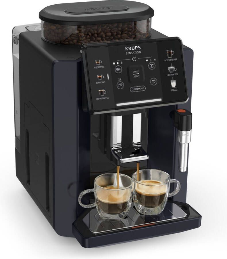 Krups Sensation C50 EA910B Volautomatische espressomachine Nachtzwart