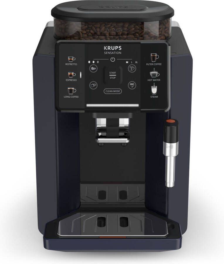 Krups Sensation C50 EA910B Volautomatische Espressomachine Nachtzwart Stijlvol Design Personaliseren en Favorieten Opslaan