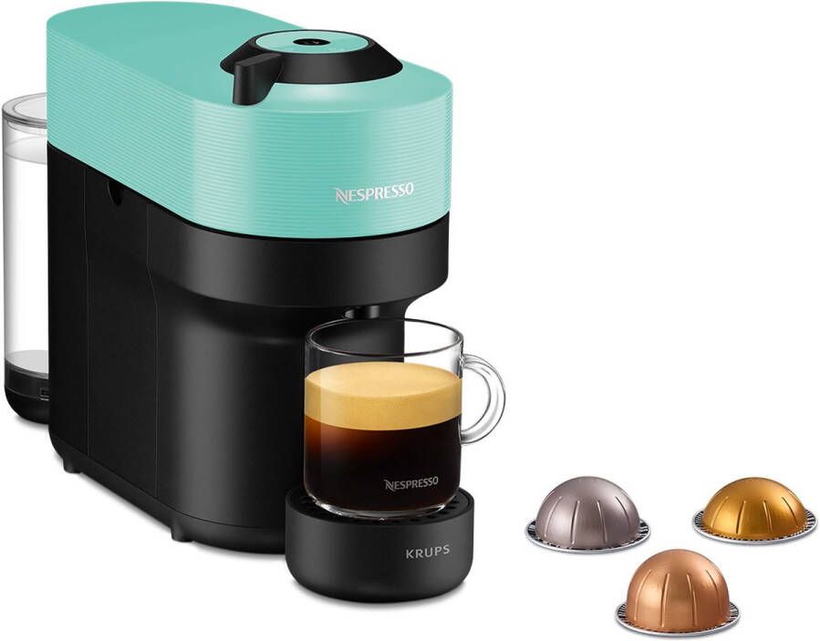 Krups Vertuo POP XN9204 Koffiecupmachine Aqua Mint Compact Voor Grote Koppen