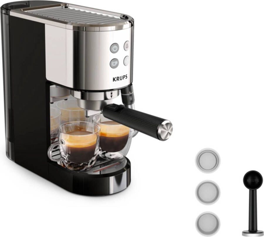 Krups Virtuoso XP444C10 koffiezetapparaat Half automatisch Espressomachine 1 l