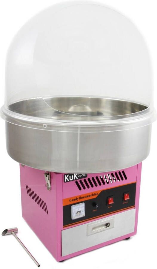 KuKoo Suikerspinmachine met beschermkap Professionele suiker spin machine - Foto 1