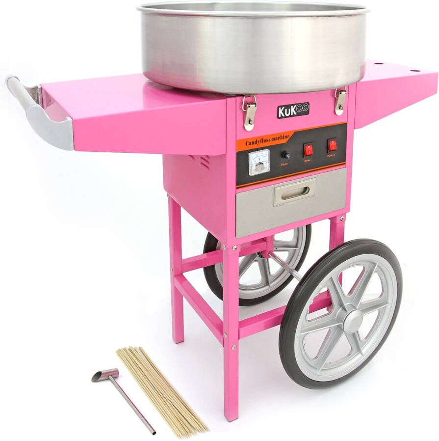 MonsterShop KuKoo Suikerspin Machine met Kar Onderstel