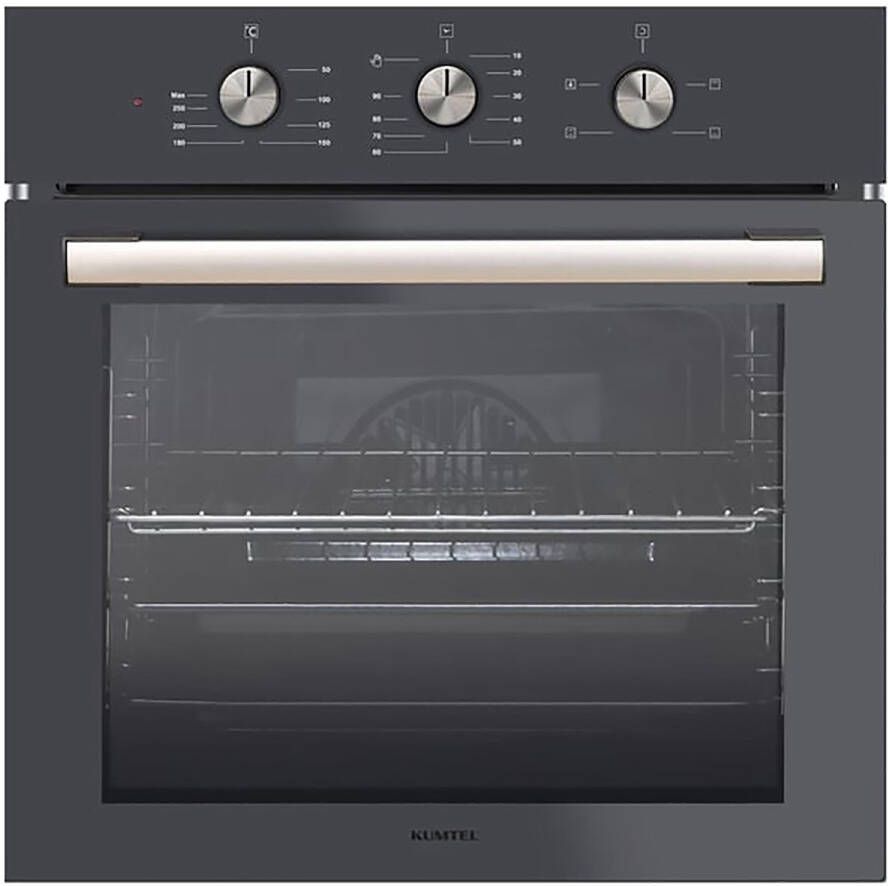 Kumtel B66-SF2(MT) Inbouwoven -Antraciet- Hetelucht -4 Functies -55L - Foto 2