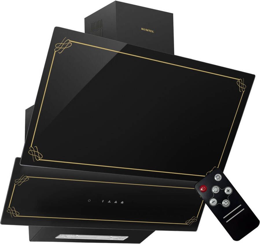 Kumtel DA6-835- Afzuigkap 60 cm- Rustiek Zwart Touchscreen Afstandsbediening