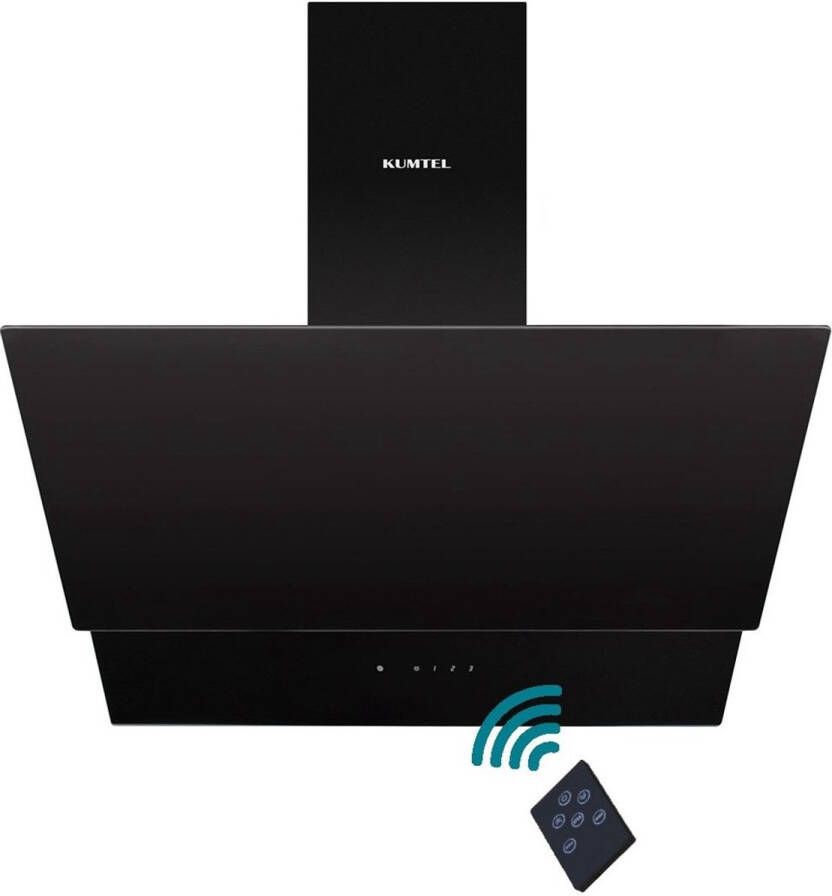 Kumtel DA6-835- Afzuigkap 60cm Zwart Touchscreen Afstandsbediening