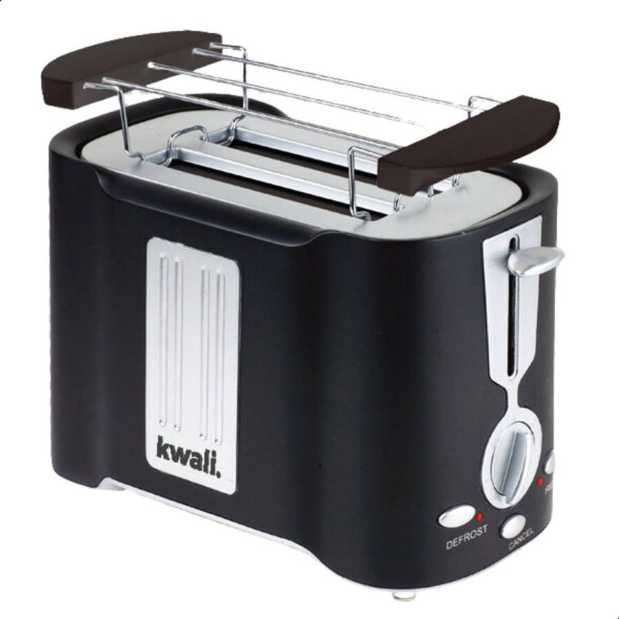 Kwali. Broodrooster met Tostiklemmen Max 2024 Tosti Apparaat en Tosti Ijzer alternatief Zwart Incl. Eboek boordevol heerlijke recepten! - Foto 3