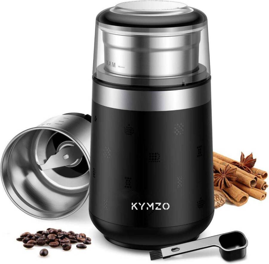 Kymzo Elektrische Koffiemolen Professionele Koffiemolen Koffiemaler Hakmolen Low noise Zwart