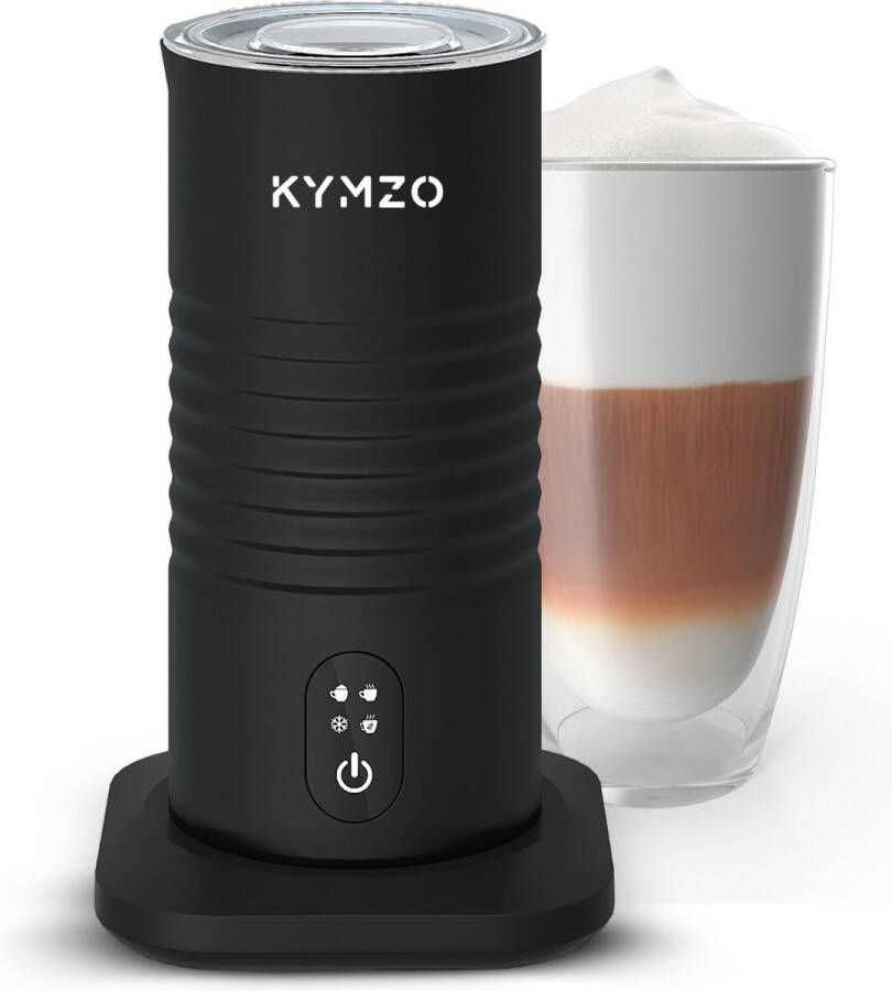 Kymzo Elektrische Melkopschuimer Keukenapparaten 4 in 1 Krachtig en Snel 220 ML Zwart