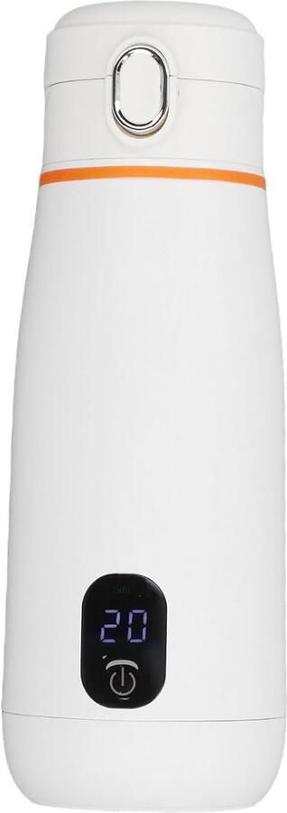 KZQ Draagbare elektrische waterkoker oplaadbare thermosfles reiswaterfles LCD-scherm 350 ml 4400 mAh met warmtebehoud en temperatuurregeling geschikt voor kamperen wandelen kantoor en thuisgebruik