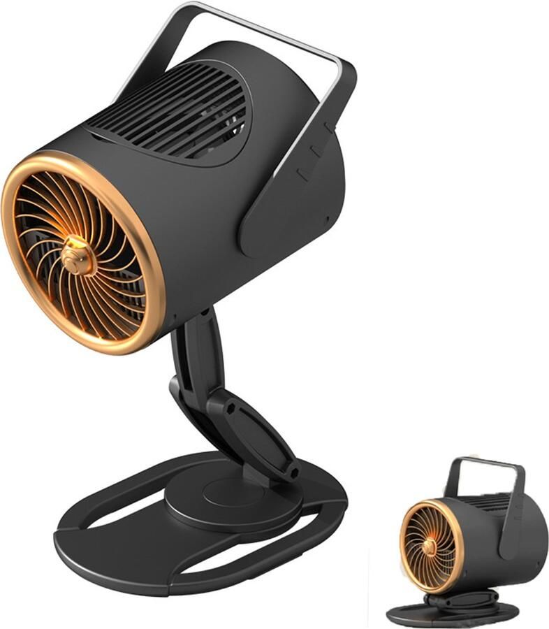 KZQ Oplaadbare desktop afzuigkap met 3 zuigsnelheden Voor indoor BBQ hotpot en koken Geschikt voor studio's en studentenkamers Zwart