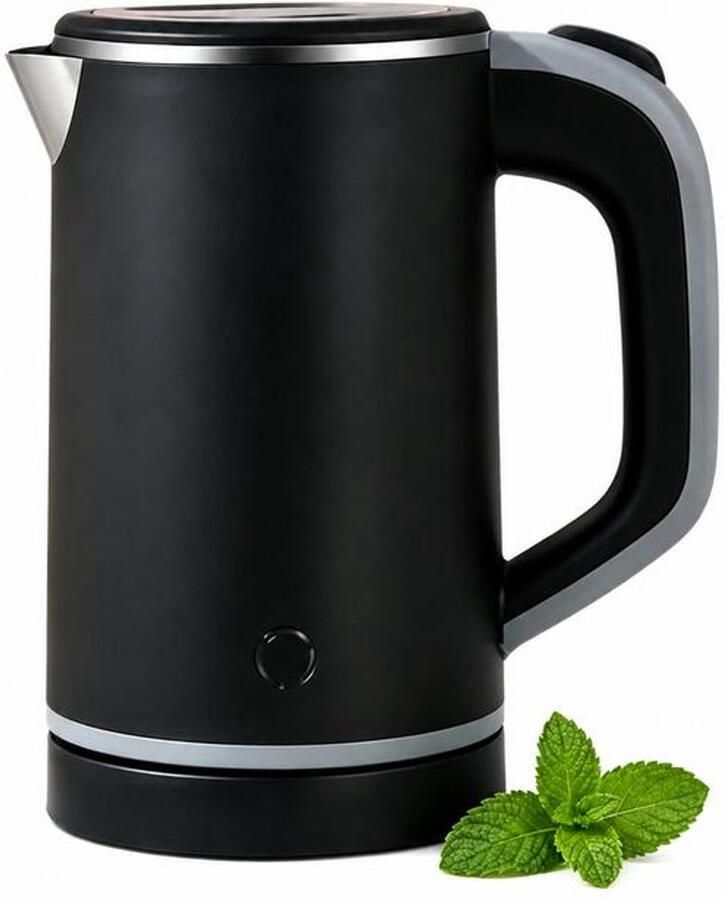 KZQ Waterkoker – Reiswaterkoker – Mini-campingwaterkoker – 600 W – 0 8 l – 304 roestvrij staal Snel koken in 5 minuten – Stille werking – Geschikt voor thee koffie en flesvoeding – Zwart