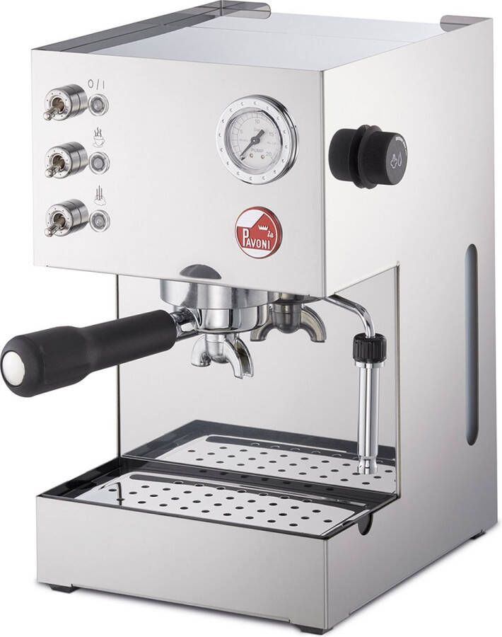 La Pavoni piston espressomachine Gran Caffe Steel LPMGCM01EU