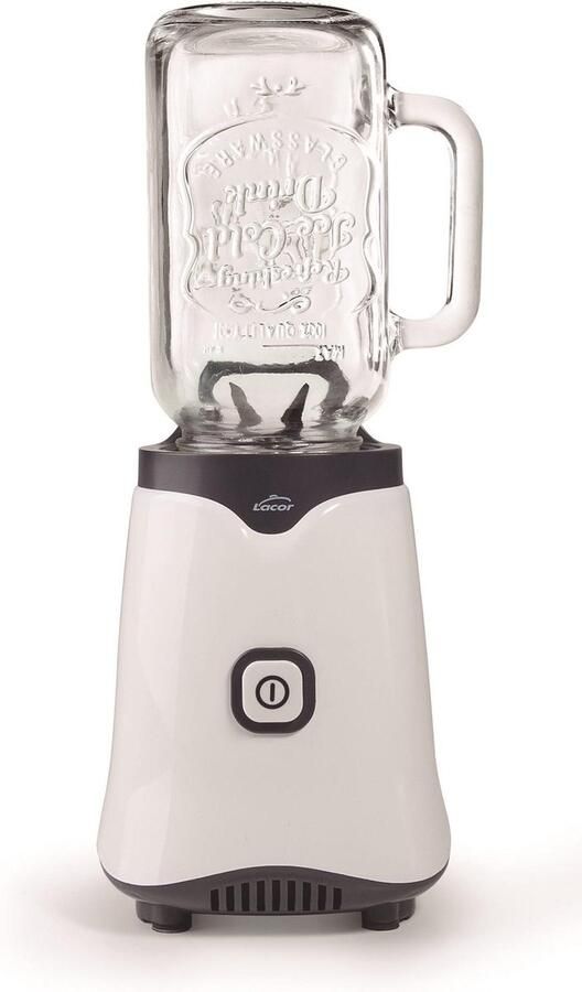 Lacor Mix & Go Individuele Blender met Glazen Mixbeker 500 ml