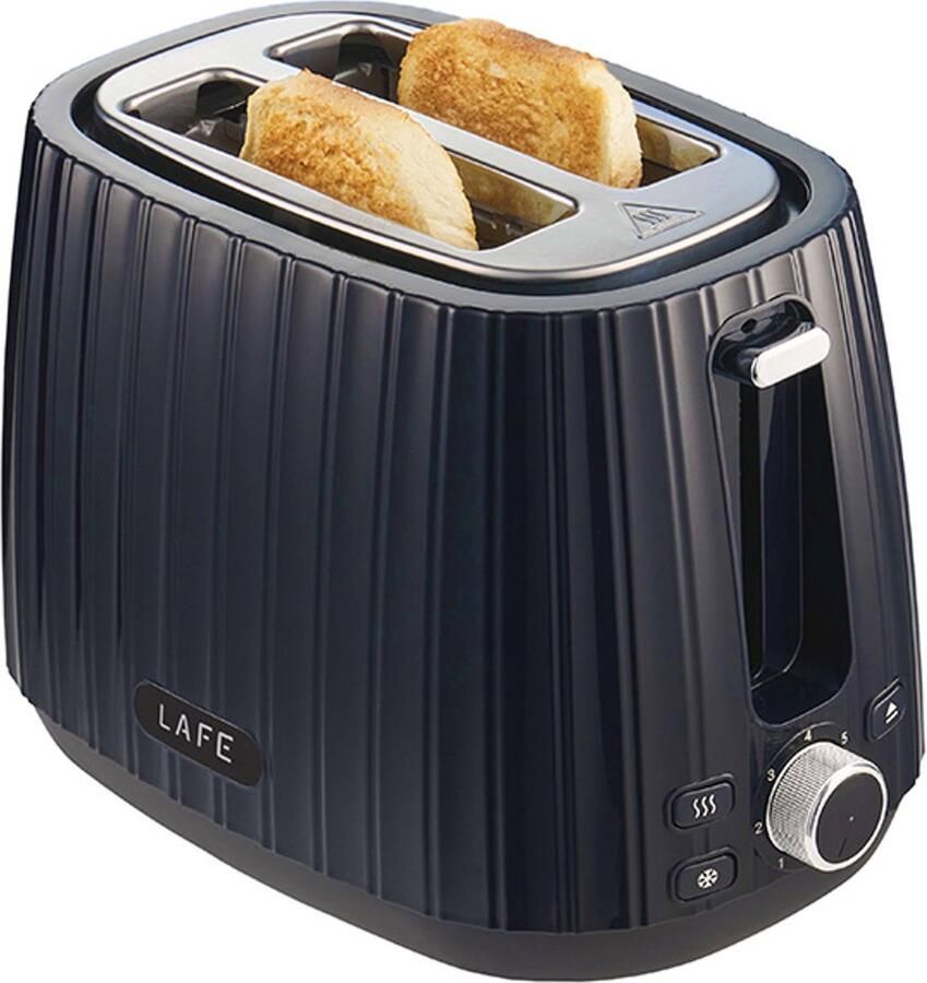 Lafe Broodrooster 7-traps toastregeling max. 1080W Zwart Modern