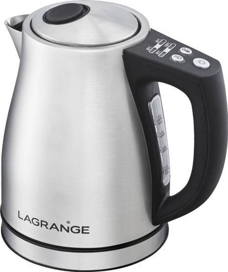 Lagrange 509013 waterkoker 1 2 l 2200 W Zwart Roestvrijstaal