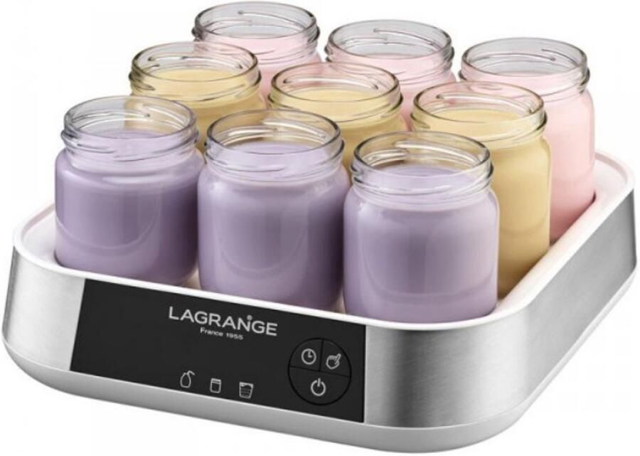 Lagrange yoghurtmaker en kaasmaker 9 potten 18w 459601