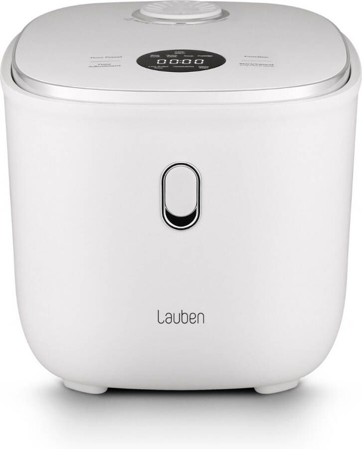 Lauben Rice Cooker 3L- Rijstkoker Stoomkoker Rijstkoker met lage suikerfunctie 605W Zwart