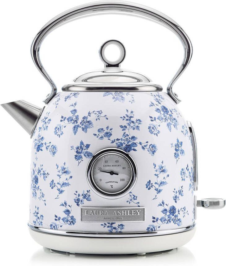 Laura Ashley Wasserkocher – 1 7 l 2200 W Leuchtanzeige Temperaturanzeige kabellos Trockengehschutz – China Rose Design von VQ