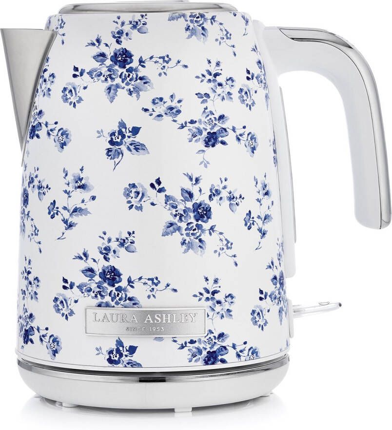 Laura Ashley China Roos Kanwaterkoker 1 7 Liter 2200W Vermogen Roestvrij Staal Vintage Design Snelkokende Waterkoker voor Thuis en Keuken