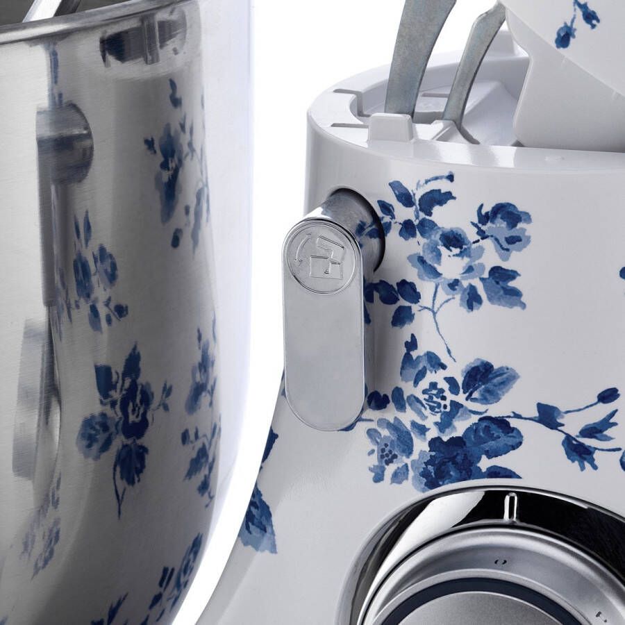 Laura Ashley Keukenmachine 1300W 4 5L RVS kom roerhaak deeghaak garde spatdeksel 10 snelheden China Roos ByVQ - Foto 3