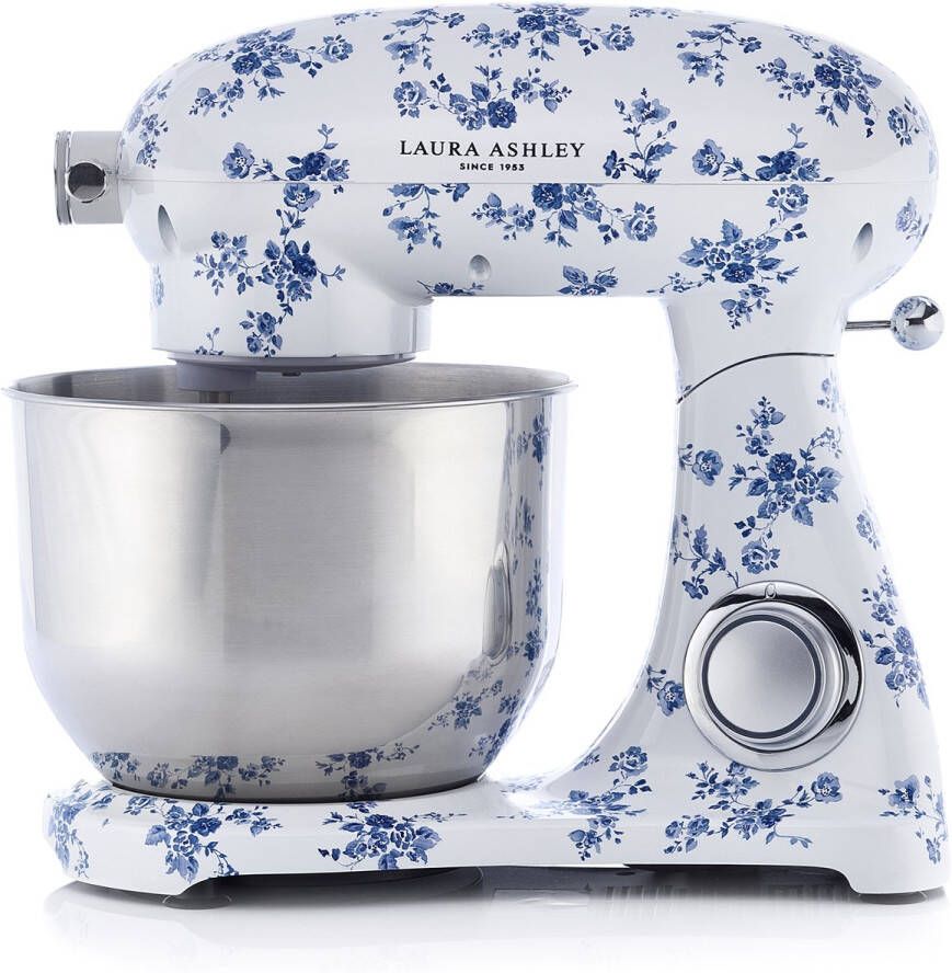 Laura Ashley Keukenmachine 1800W 6L RVS kom roerhaak deeghaak garde spatdeksel 10 snelheden China Roos ByVQ - Foto 2