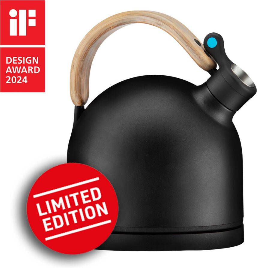 Le Lapin Kitchenware Classic Edition- Elektrische waterkoker LA2023-BA01-06 Met echt bamboehouten greep - Foto 2