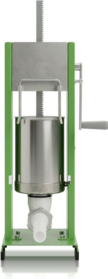 Le pratique Worstenvuller Verticaal 3L RVS cilinder 2 snelheden incl. 4 vulpijpen (15 23 29 38 mm) Made in Italy