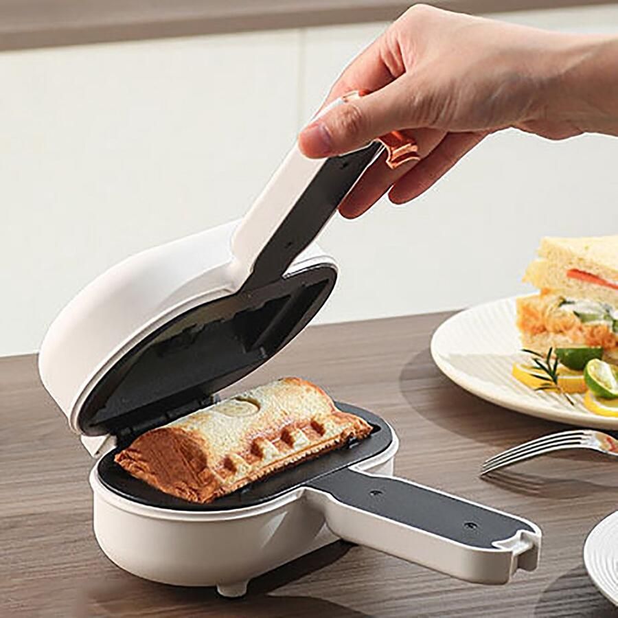 Learnlogic Met deze sandwichmaker voor ontbijt kunt u de ingrediënten naar eigen wens aanpassen waardoor u panini's en toastsandwiches kunt maken die perfect zijn voor het ontbijt
