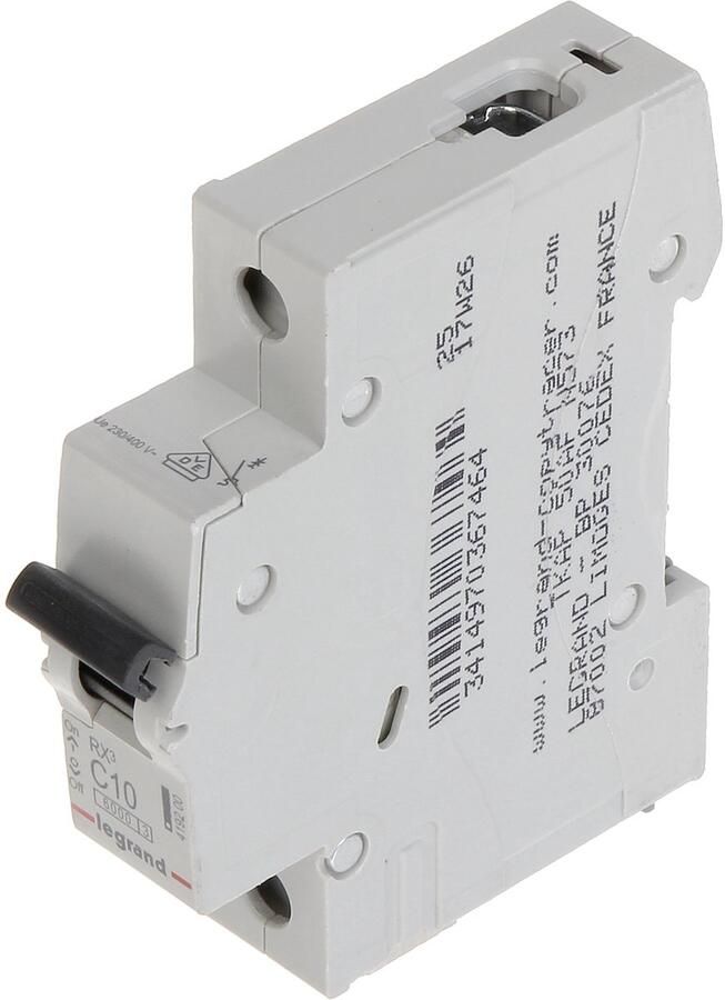 Legrand Enkelpolige Stroomonderbreker Type C 10A LE-419200