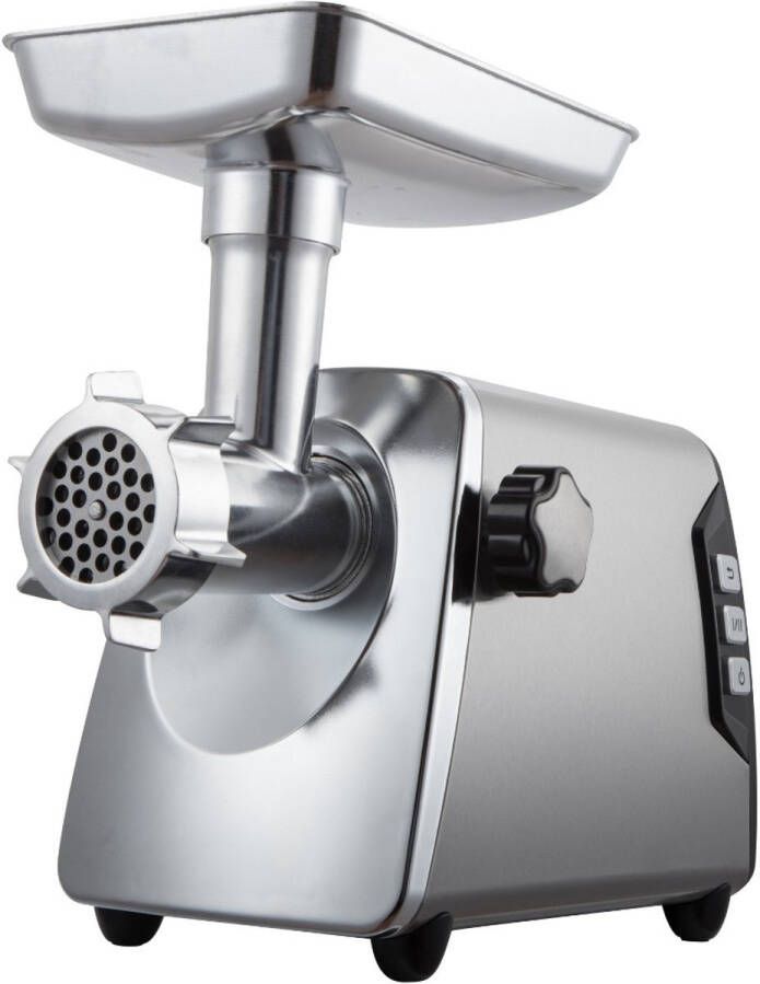 Markloos LEIAN HOME Vleesmolen – Professionele Elektrische Gehaktmolen 2000W – Volledig Metalen Motor – RVS – 2 Snelheden – Geschikt voor Alle Soorten Vlees – Zilver