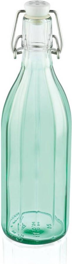 Leifheit 36322 Glazen Facetfles 0.5L Transparant Groen
