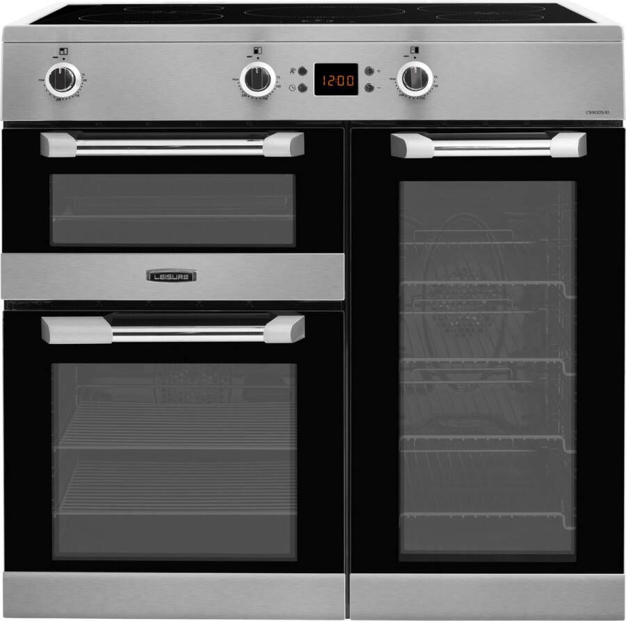Leisure CS90D530X fornuis Range-fornuis Inductiekookplaat zones Roestvrijstaal A