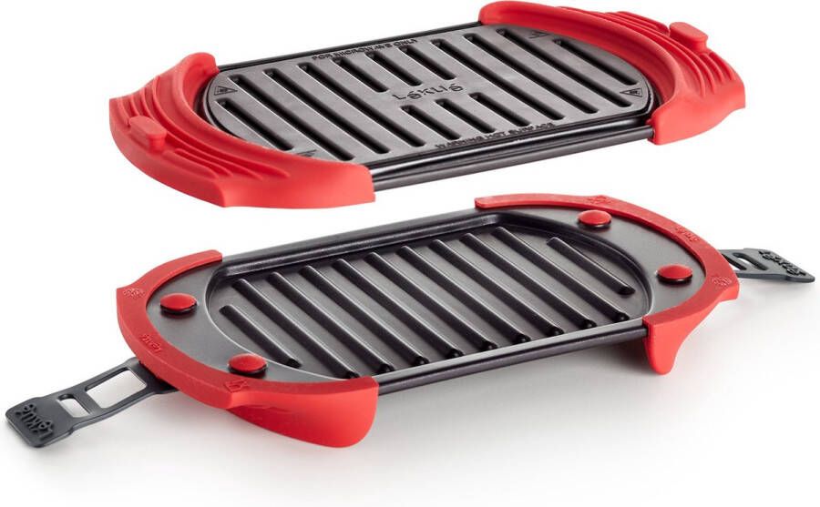 Lékué Lekue Grillplaat voor magnetron Anti-aanbaklaag Zwart en rood