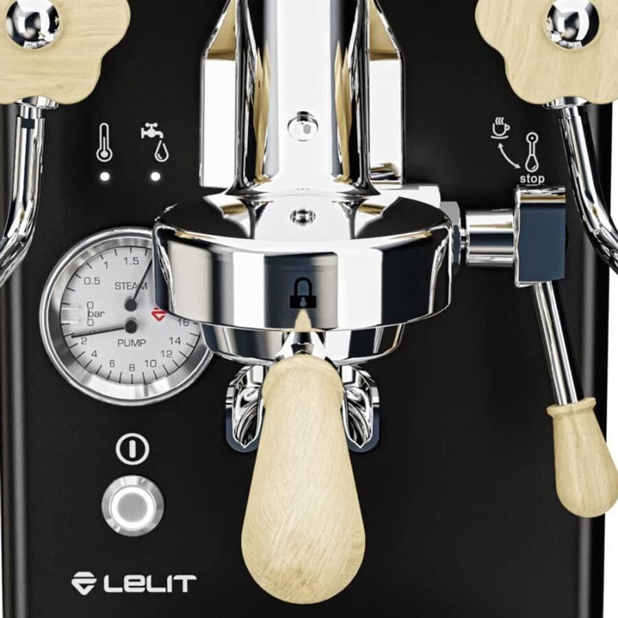 Lelit MaraX V2 black-edition piston espressomachine zwart