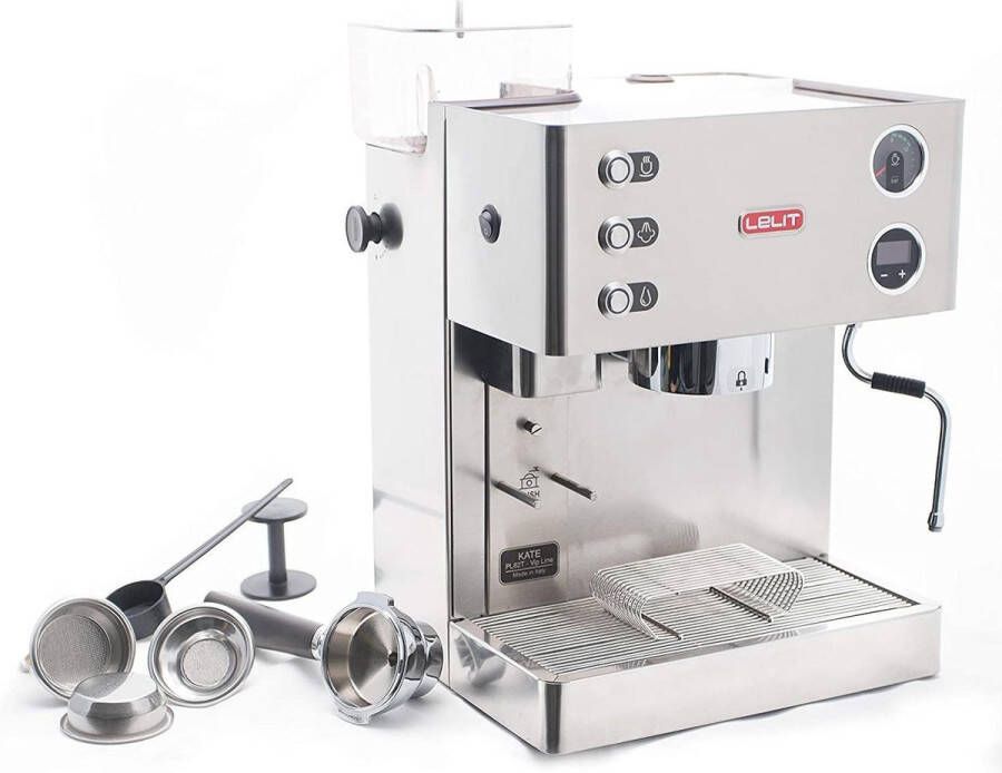 Lelit pl82t professionele espressomachine pistonmachine met ingebouwde bonenmaler en LCC controlepaneel - Foto 2