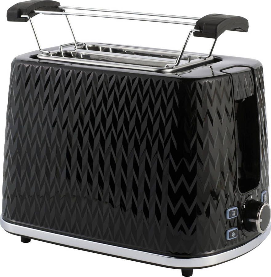 Lexium Store Lexium Broodrooster met tostiklemmen Broodroosters Toaster Berde sleuven Meedere standen en instelbare warmteniveaus