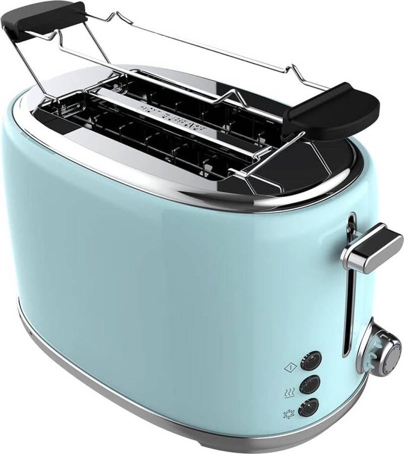 Lexium Store Lexium Broodrooster met tostiklemmen Broodroosters Toaster Berde sleuven Meedere standen en instelbare warmteniveaus - Foto 1