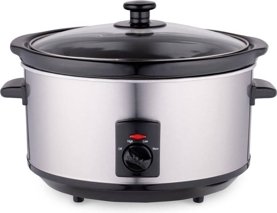 Lexium Store Lexium Slowcooker met Timer Timerfunctie Multicooker Slowcooker Elektrisch