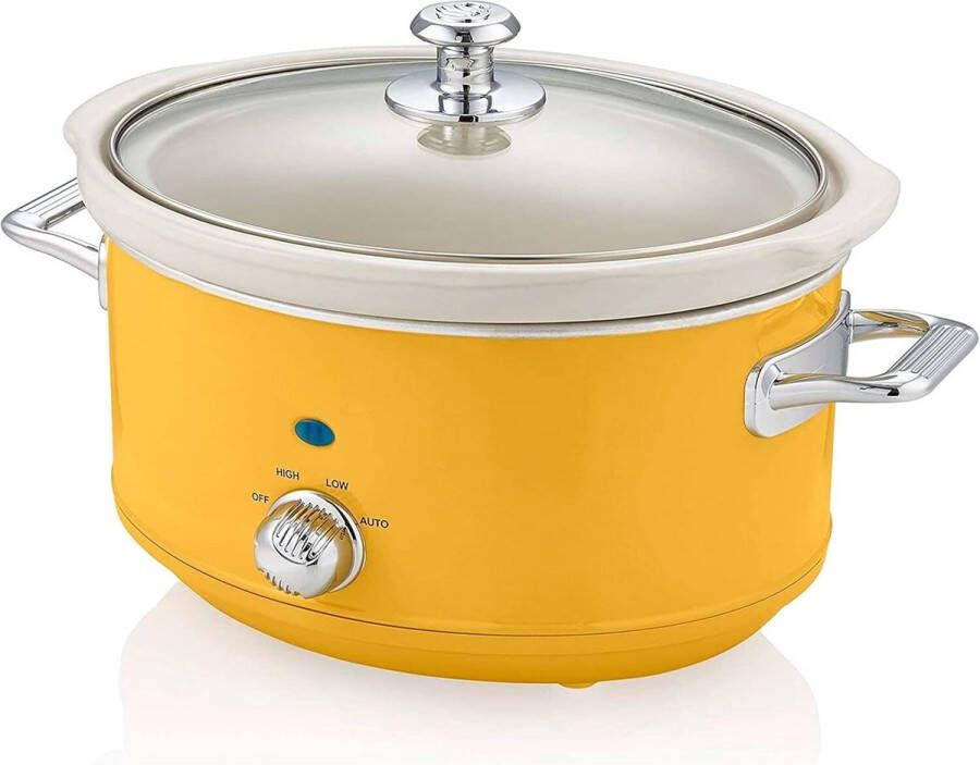 Lexium Store Lexium Slowcooker met Timer Timerfunctie Multicooker Slowcooker Elektrisch