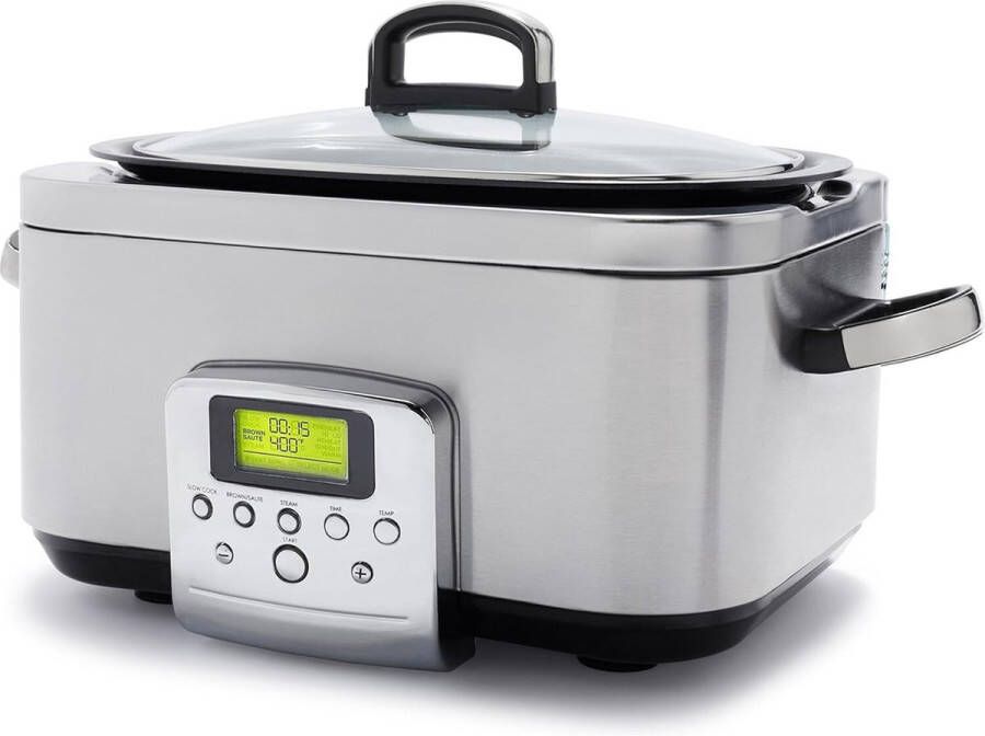 Lexium Store Lexium Slowcooker met Timer Timerfunctie Multicooker Slowcooker Elektrisch