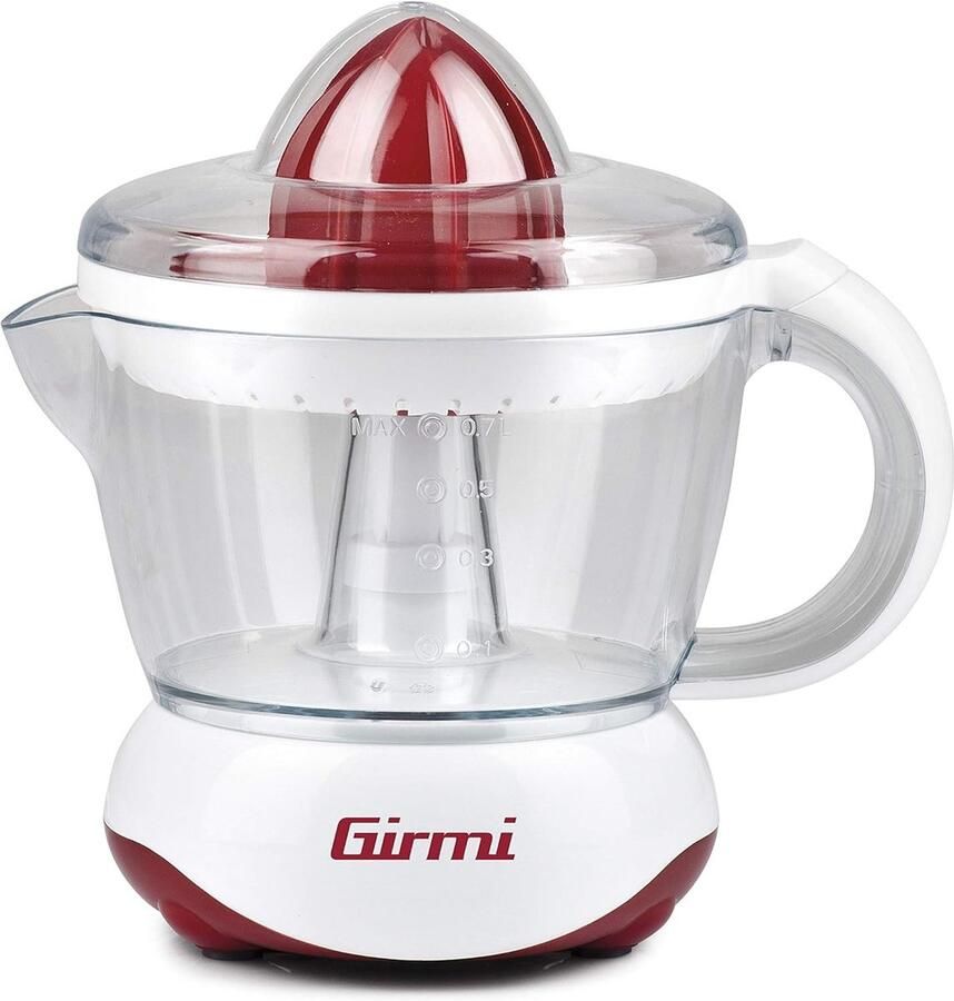 Lexium Store Citruspers elektrisch Rood-wit 700 ml Dubbele perskegel met automatische rotatie Voor thuisgebruik