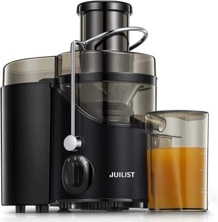 Lexium Store Citruspers elektrisch Zwart Sapcentrifuge met 65 mm Vulopening 3 Snelheidsstanden Voor Groente en Fruit