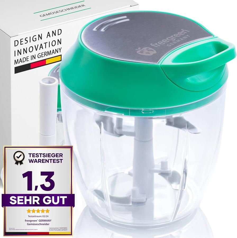 Lexium Store Elektrische groentesnijder Transparant 940 ml Multifunctionele hakmolen voor groenten en fruit Voor dagelijks gebruik