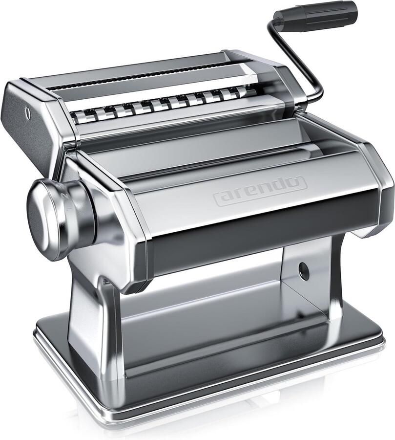 Lexium Store Elektrische pastamachine Zilver 20 x 15 x 19 7 cm Roestvrijstalen pastamaker met 7 instelbare diktes Voor zelfgemaakte pasta