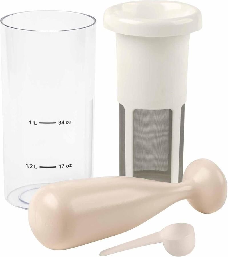 Lexium Store Kaasmaker Transparant 1 Liter Melkmachine voor Zelfgemaakte Groentemelk Voor Thuisgebruik